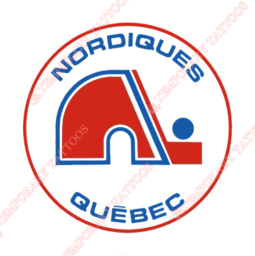 Quebec Nordiques Customize Temporary Tattoos Stickers NO.7147